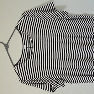 Old Navy | Black & White Striped T-Shirt Dress Size Large